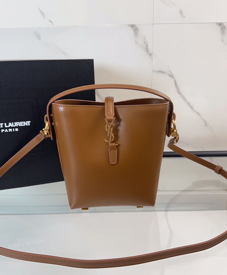Saint Laurent Le 37 Mini In Shiny Leather 765870